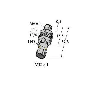 TURCK - BI3-M08KK-AP6X-H1341 - 4602940 - FERRITE BARREL DC CON. M12