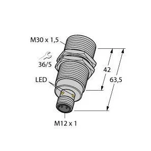 TURCK - BI20-EGT30F-AP6X-H1141 - 46147100 - FERRITE BARREL DC CON. M12