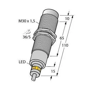 TURCK - NI15-EM30D-VP6X/S120 - 4617410 - FERRITE BARREL DC CABLE