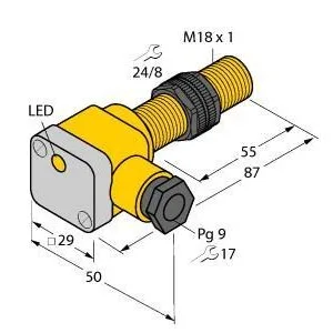 TURCK - BI5-P18SK-AP6X2 55MM - 4656992 - FERRITE BARREL DC TERMINALS