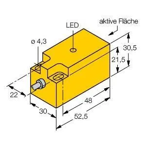 TURCK - NI15-Q30-AN6X 3M - 4659331 - FERRITE, RECT., DC, CABLE