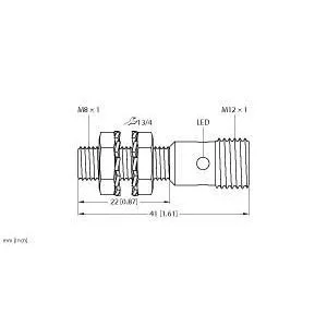 TURCK - BI2-EG08K-RN6X-H1341 - "4669411 - FERRITE, BARREL, DC, CON. M1"