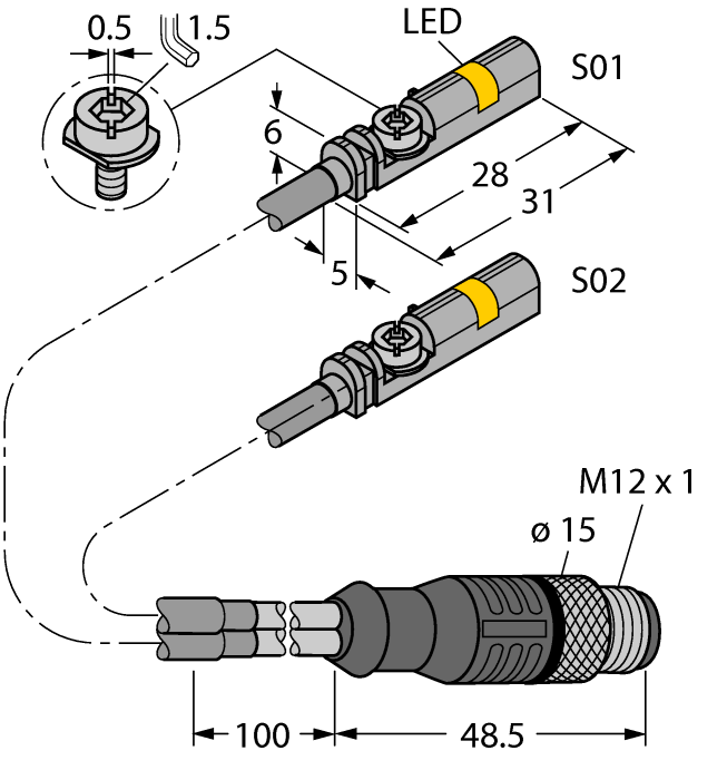 Turck BIM-UNT-2AP6X-0.4-RSC4.4T