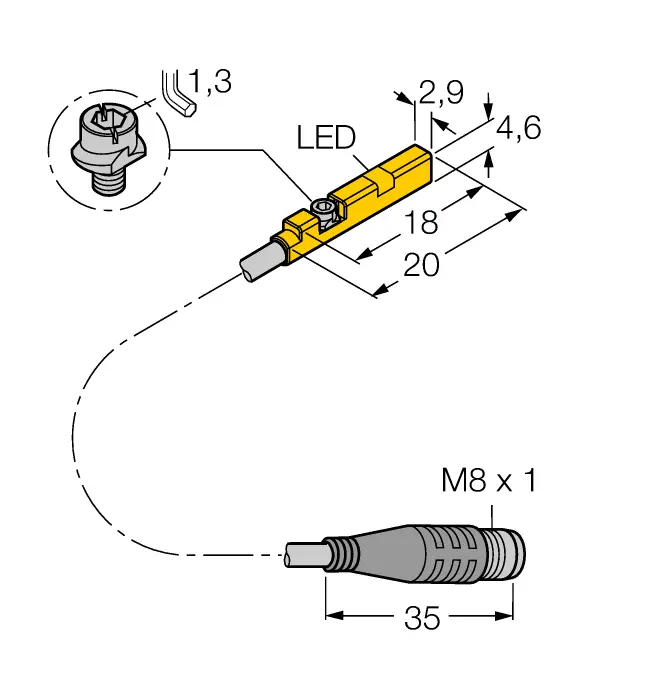 Turck BIM-UNR-AP6X-0.3-PSG3S W/M