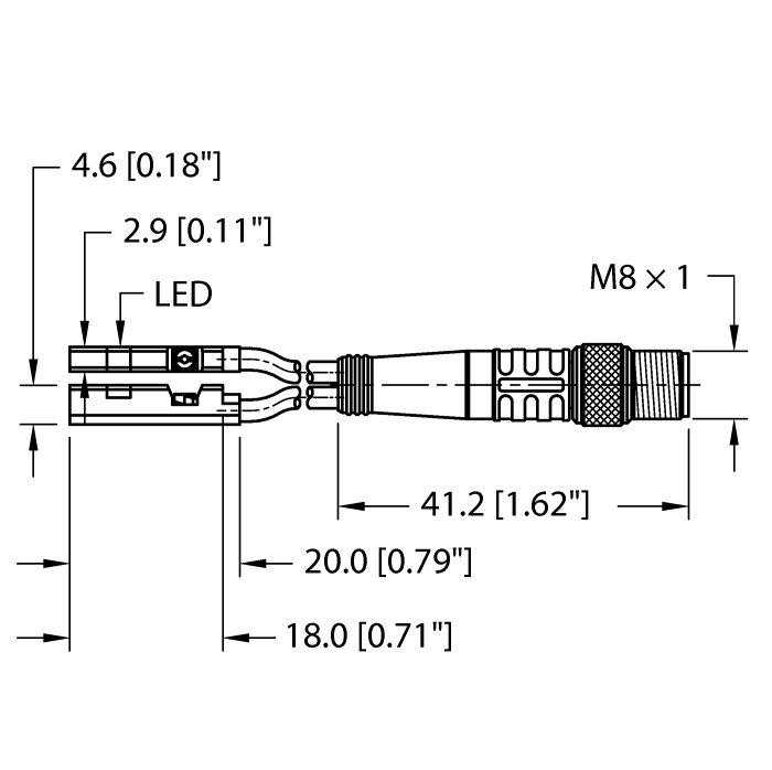 Turck BIM-UNR-2AP6X-0.2-PSG4M