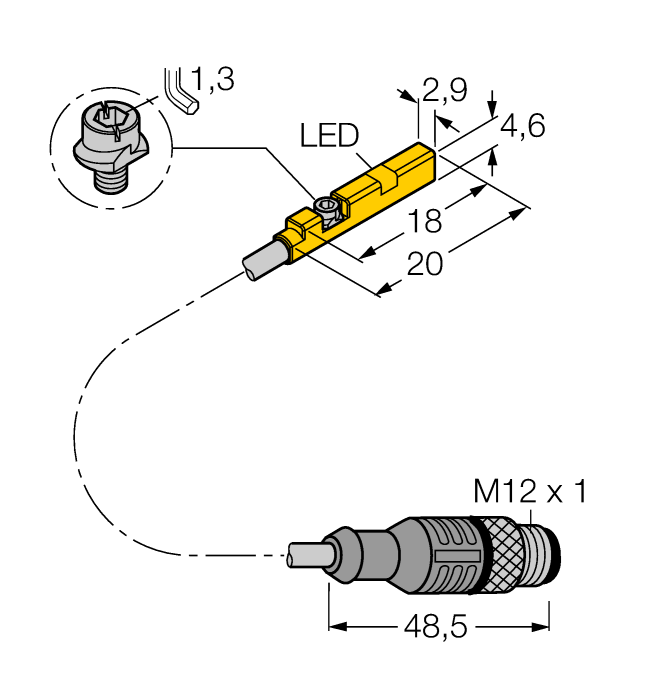 Turck BIM-UNR-AP6X-0.3-RS4 W/M