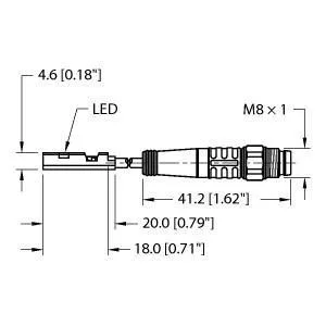 TURCK - BIM-UNR-AN6X-2-PSGV 3M/S1819 - "46858470 - TRANS., RECT., DC, PIGTAIL "