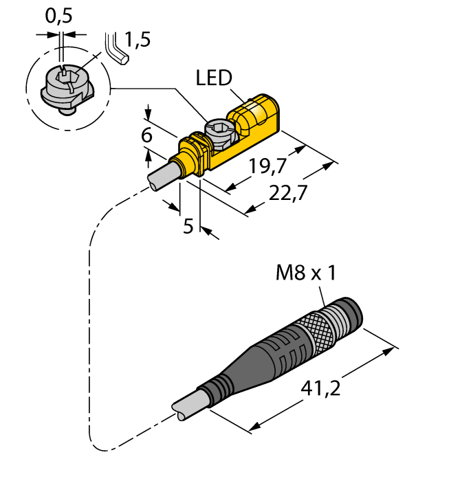 Turck BIM-UNTK-AP7X-0.3-PSG3M