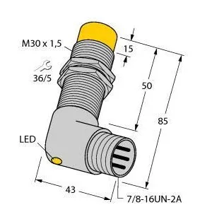 TURCK - NI15-G30-AP6X-B1441 - 46970 - FERRITE BARREL DC CON. 7/8