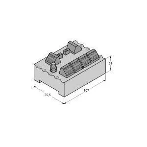 TURCK - JRBS-40-4C/EX - 6611448 - WIRE BLOCK FF + PA ZONE 1