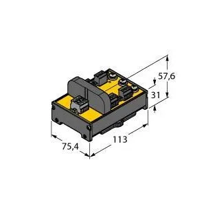 TURCK - JRBS-40DC-4RV - 6611832 - DEVICE COUPLER, FF + PA,