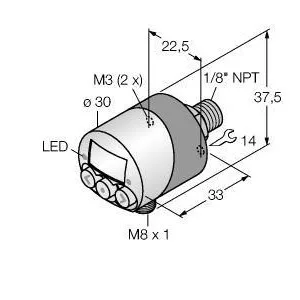 TURCK - PK01VR-N14AL-2UP8X-V1141 - 6833011 - SIL (ABS)  SENSOR GEN. GEN.