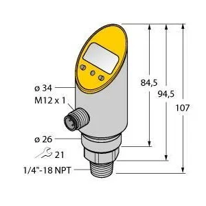 TURCK - PS003V-303-LUUPN8X-H1141 - 6833429 - CER (REL) , SENSOR, GEN.,