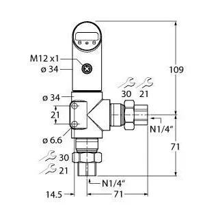 TURCK - PS001D-502L-LI2UPN8X-H1141 - 6834126 - CER (REL) , SENSOR, GEN.,