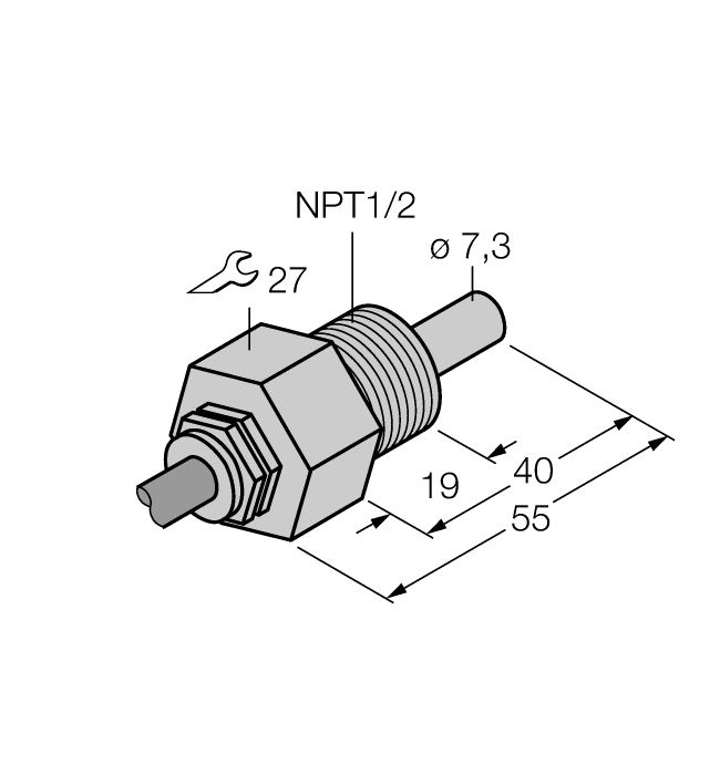 Turck FCS-N1/2A4-NA 8M
