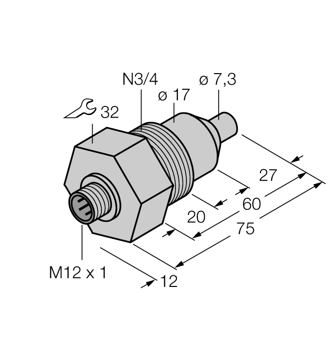 Turck FCS-N3/4A4-NA-H1141/L060