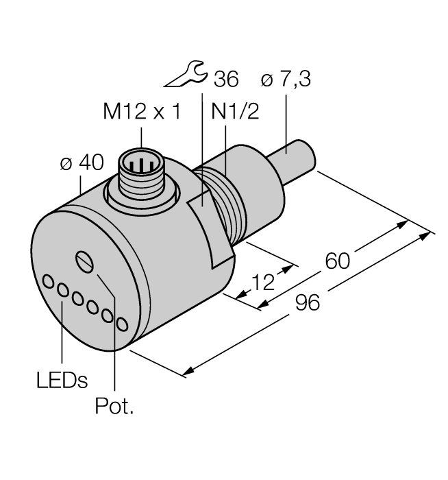 Turck FCS-N1/2A4-AP8X-H1141/L060
