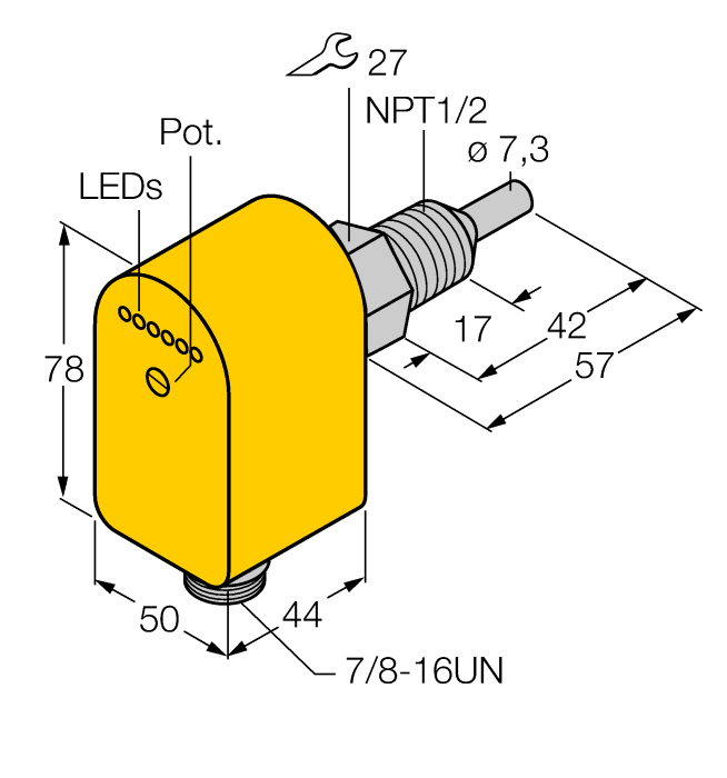 Turck FCS-N1/2A4P-ARX-B1151/115VAC