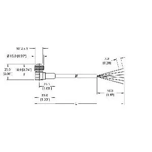 TURCK - WK 4.6T-1 - U-02523 - CORDM12EUROFAST
