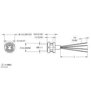 TURCK - MFKS 4F-0.3 - U-45105 - RECEPTM8PICOFAST