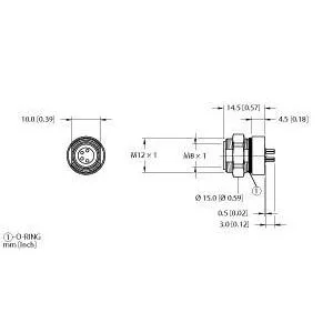TURCK - MFKS 4F-PCBF - U0884-04 - RECEPTM8PICOFAST