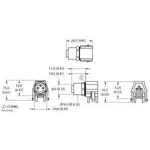 TURCK - WMFKSH 3F-PCB - U2-07210 - RECEPTM8PICOFAST