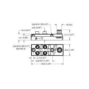 TURCK - TB-4M8M-3P2-FS8 - U2-28307 - J-BOXM8PICOFAST