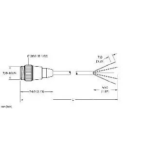 TURCK - RSM 50-3M - U2083-03 - CORD7/8 MINIFAST