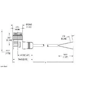 TURCK - WSM 30-5M - U2691-9 - CORD7/8 MINIFAST