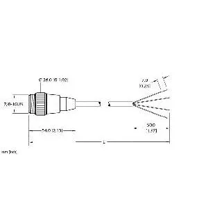 TURCK - RSM 40-15M - U99-12652 - CORD7/8 MINIFAST