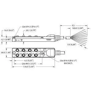 TURCK - TB-8M8Z-3P2-5 - UX00415 - J-BOXM8PICOFAST