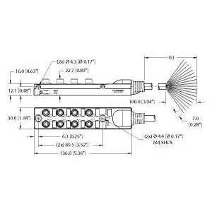 TURCK - TB-8M8M-4-5 - UX00416 - J-BOXM8PICOFAST