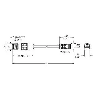 TURCK - RSSX RJ45S 860-10M - UX05969 - CORDFIELDBUS