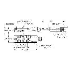 TURCK - TB-4M8Z-4-0.3-BSM14 - UX13820 - J-BOXM8PICOFAST