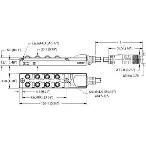 TURCK - TB-8M8Z-4-0.3-BSM19 - UX13904 - J-BOXM8PICOFAST