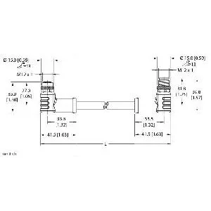 TURCK - WKP46PL-0.5-WSP46PL - UX14197 - CORD,M12POWERFAST