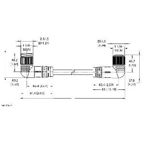 TURCK - WSMC WKMC 42-2M/S4000 - UX18177 - CORD7/8 POWERFAST
