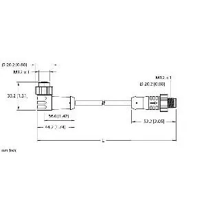 TURCK - EKWT-ESRT-A5.500-GC8K-2 - UX19082 - CORDM12HYDRA