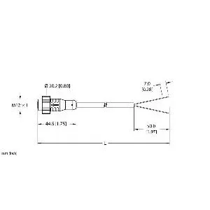 TURCK - EKRT-A4.300-GC2K-5 - UX19123 - CORDM12HYDRA