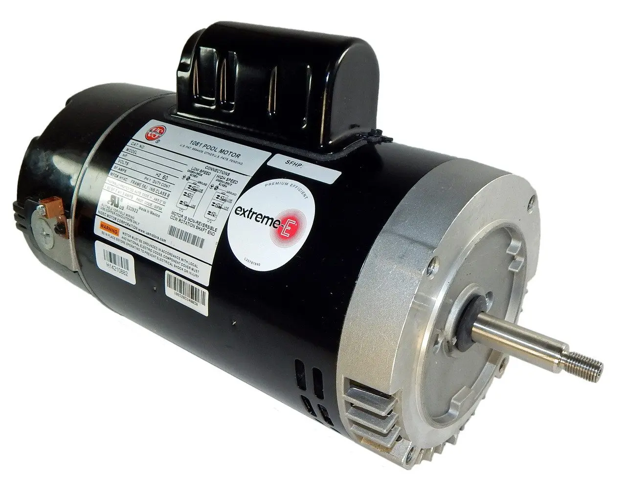 ASB2975 US Motors | 1 hp 2-Speed 56J 230V High Efficiency Pool Pump Motor