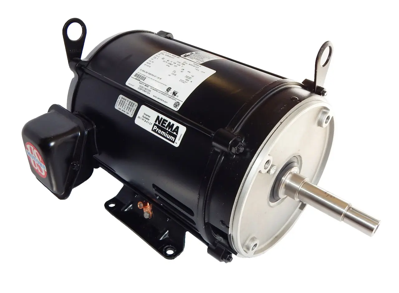 EEQK750 US Motors 7 1/2 hp 3490 RPM  3-phase 184JMZ Frame 208-230V/460 Close-Coupled Pool Pump Motor (Pentair EQ 357069