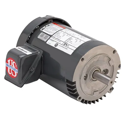 US Motors U1P2DCR 1 HP 4-Pole TEFC 3-Phase 1765 RPM Electric Motor