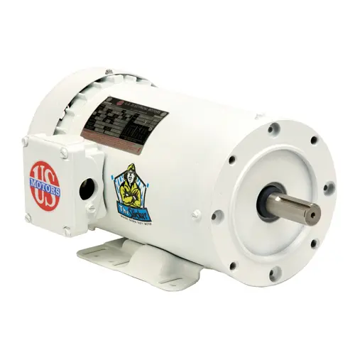 US Motors WD5P1DC 5 HP 2-Pole TEFC 3-Phase 3515 RPM Electric Motor