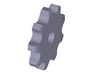 US Tsubaki U.S. Tsubaki 81XA12 #81 roller chain sprocket with 12 teeth and Type X plain bore. Single-hub design for #81 ANSI roller chain, suitable for conveyor