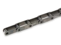 U.S. Tsubaki C2062HP50 C2062H heavy-series double-pitch roller chain with hollow pins, 50-foot length. Hollow-pin design simplifies attachment inserti