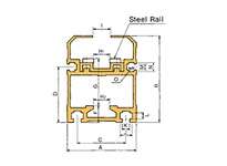 U.S. Tsubaki C2080VRPR3LS C2080VRP aluminum guide rail with steel inserts for C2080 double-pitch roller chain. Lightweight aluminum body with durable