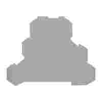 End and intermediate plate; 0.7 mm thick; gray