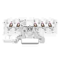 5-conductor shield terminal block; 1.5 mm²; suitable for Ex e II applications; side and center marking; for DIN-rail 35 x 15 and 35 x 7.5; Push-in CAGE CLAMP®; 1,50 mm²; white