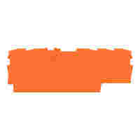 End and intermediate plate; 0.8 mm thick; orange