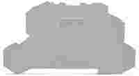 TOPJOB®S end/intermediate plate; for 2002-26xx series terminal blocks; 0.8 mm wide; gray